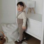 【73-100cm】サロペット ベビー 無地 カジュアル - 画像 (5)