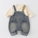 【73-110cm】セットアップ ベビー レトロ カラーバリ - 画像 (5)