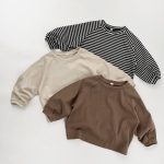 【80-130cm】長袖Tシャツ 男の子 やわらか素材 合わせやすい