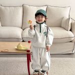 【80-150cm】セットアップ キッズ カジュアル ゆったり - 画像 (10)