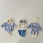 【66-90cm】ロンパース ベビー 韓国風 長袖ハート柄 - 画像 (12)