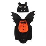 【70-100cm】ロンパース ベビー 帽子付け ハロウィン コウモリ - 画像 (11)