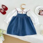 【73-110cm】ワンピース 女の子 デニム ポケット付き - 画像 (8)