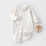 【59-90cm】ロンパース ベビー 柔らか フラワー - 画像 (5)