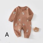 【66-90cm】ロンパース ベビー クマ柄 柔らか - 画像 (3)