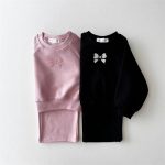【80-130cm】セットアップ 女の子 蝶結び ゆったり - 画像 (2)