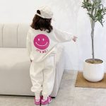 【80-120cm】セットアップ 女の子 スマイル プリント - 画像 (10)