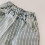 【80-120cm】パンツ キッズ レトロ デニム ストレート - 画像 (6)