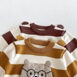 【73-100cm】セットアップ ベビー 可愛い クマ ボーダー - 画像 (14)