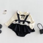 【66-90cm】トップスorサロペット ベビー フリル - 画像 (2)