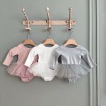 【66-90cm】ロンパース ベビー ドレス風 チュール - 画像 (2)