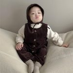 【66-100】トップスorサロペット ベビー 長袖 コーディネート - 画像 (4)
