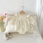 【66-90cm】ロンパース ベビー プリンセス フラワー - 画像 (9)
