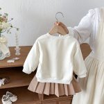 【73-110cm】トップス＆スカート 女の子 花刺繡 おしゃれ　 - 画像 (9)