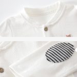 【66-90cm】長袖ロンパース ベビー リス ロゴ - 画像 (6)