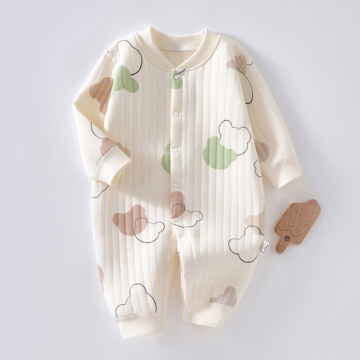 5502edd8a9b85cd244819f4529889d50.jpg 【66-90cm】ロンパース ベビー 暖かい シンプル - 画像 (1)