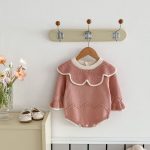 【66-90cm】ロンパース ベビー フリル ニット 可愛い - 画像 (8)