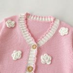 【73-110cm】カーディガン 女の子 フラワー付き スウィート - 画像 (11)