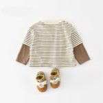 【73-120cm】Tシャツ 男の子 レイヤード ボーダー - 画像 (4)
