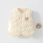 【66-90cm】ベスト ベビー クマ柄 暖かい - 画像 (3)