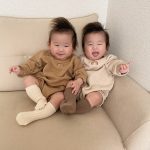 【66-90cm】長袖ロンパース ベビー 韓国風 虹柄 - 画像 (12)