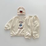 【73-100cm】セットアップ ベビー カートゥーン カジュアル - 画像 (3)