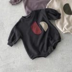 【66-90cm】ロンパース ベビー 月柄 レトロ - 画像 (6)