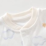 【59-90cm】ロンパース ベビー 熊さん 雲柄 - 画像 (11)