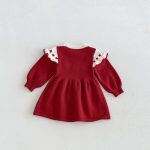 【73-110cm】ワンピース 女の子 蝶結び ニット - 画像 (9)