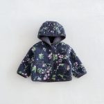 【80-130cm】アウター 女の子 もこもこ レトロ 帽子付き - 画像 (8)