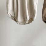 【66-90cm】サロペット ベビー ナチュラル 無地 - 画像 (12)