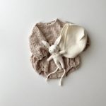 【66-90cm】ロンパース ベビー ナチュラル しわ生地 - 画像 (10)