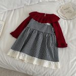【73-100cm】ワンピースorトップス 女の子 チェック フリー - 画像 (8)