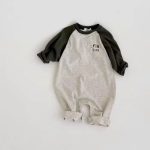 【66-90cm】ロンパース ベビー カラーバリ 切り替え - 画像 (4)
