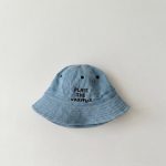 【GOODS】帽子 デニム ボンネット 英字 - 画像 (6)