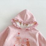 【80-130cm】トップス 女の子 帽子付き クマプリント - 画像 (14)