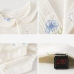 【66-90cm】ロンパース ベビー 花柄 折り襟 - 画像 (10)
