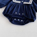 【66-90cm】ロンパース ベビー セーラー 韓国風 - 画像 (11)