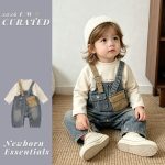 【73-110cm】セットアップ ベビー レトロ カラーバリ - 画像 (3)
