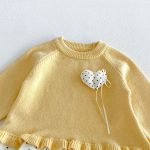 【73-110cm】セットアップ ベビー ドット ハート - 画像 (8)