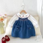 【73-110cm】ワンピース 女の子 デニム ポケット付き - 画像 (5)