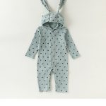 【66-90cm】ロンパース ベビー ウサギ ドット - 画像 (6)