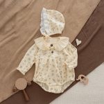 【59-90cm】ロンパース ベビー フリル 花柄 - 画像 (5)