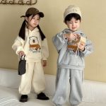 【80-150cm】セットアップ キッズ 厚手 クマ柄 - 画像 (4)