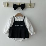 【66-90cm】ロンパース ベビー レイヤード おしゃれ - 画像 (3)