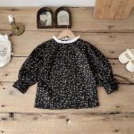 【80-150cm】Tシャツ 女の子 パフ スリーブ レース襟 - 画像 (13)