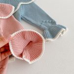 【66-90cm】ロンパース ベビー フリル ニット 可愛い - 画像 (13)