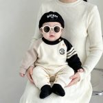 【66-90cm】ロンパース ベビー カラーバリ ドッグ柄 - 画像 (4)