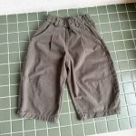 【80-150cm】パンツ 女の子 ワイドカーブ ゆったり シルエット - 画像 (4)