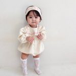 【66-90cm】ロンパース ベビー 可愛い 刺繡 - 画像 (5)